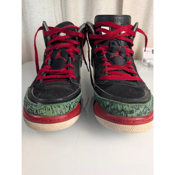 Nike Air Jordan Spizike OG Black Varsity Red Green Men's 315371-026 Size 8.5 - Picture 3 of 14